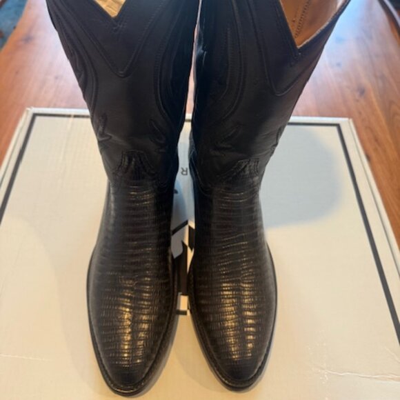 Mens Rujo "The Marcus" Teju Lizard Cowboy Boots 8D NEW IN BOX (UNWORN) - Picture 1 of 8